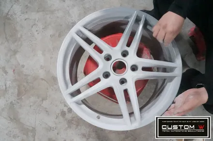 포르쉐 911 카레라 991 MK2 블랙유광 휠도색 , 레드 캘리퍼 도색. 커스텀W CUSTOM W / 용인 처인구