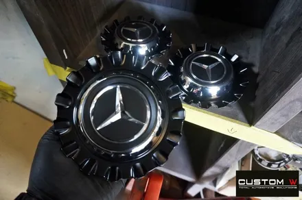 멈추지 않는 인기! 벤츠 GT43 무광 블랙실버 투톤 휠 도색 + 레드 캘리퍼 도색 / 용인 처인구