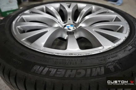 BMW 5GT 휠 상처 수리 후 고스트크롬 휠 도색 / 용인 처인구