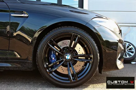BMW M2 휠 상처 수리 후 블랙유광 휠도색 / 용인 처인구