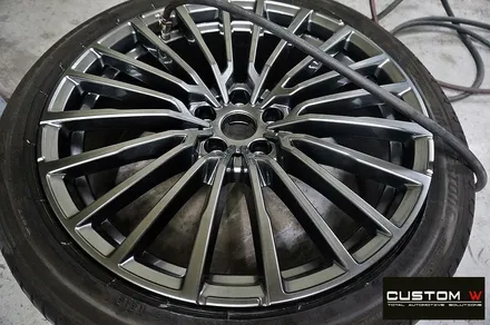 BMW G12 740LI 휠 상처 수리 후 고스트 크롬 휠도색 / 용인 처인구