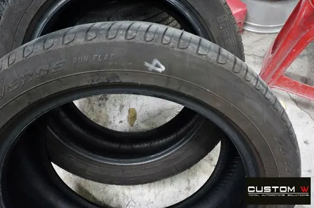 벤츠 GLC300 블랙유광 휠도색 + 분진 제거 후 애시드 그린 형광 캘리퍼 도색 / 용인 처인구