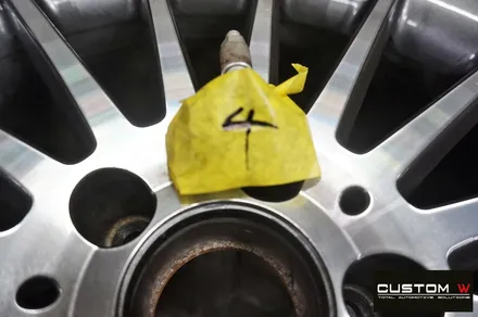 벤츠 A45 AMG 휠 상처 수리 후 매트블랙 휠도색 / 용인 처인구