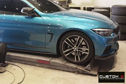 BMW 430i 컨버터블 442M 휠 상처 수리 후 블랙유광 휠도색 / 용인 처인구