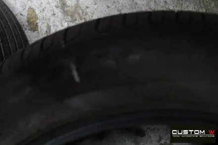 벤츠 GLC300e 휠 상처 수리 후 블랙유광 휠도색 + 레드 캘리퍼 도색 / 용인 처인구