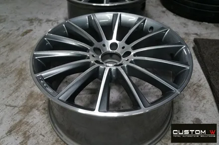 벤츠 S350 20인치 마차휠 상처 수리 후 다이아몬드 컷팅 휠복원 / 용인 처인구