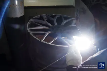 벤츠 G63 AMG 지바겐 휠수리 후 블랙유광 휠도색 / 용인 처인구