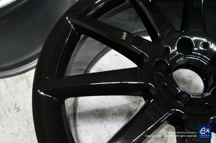 벤츠 GLA45 AMG 휠수리 후 블랙유광 휠도색 / 용인 처인구