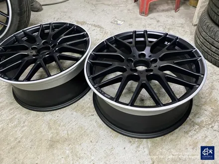 벤츠 A45 AMG 블랙실버 무광 투톤 휠도색 & 레드 캘리퍼 도색 / 용인 처인구