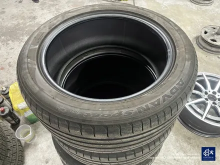 벤츠 GLA45 AMG 블랙유광 휠도색 + 카본 세라믹 골드 캘리퍼 도색 / 용인 처인구