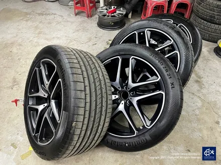 벤츠 GLE53 AMG 블랙유광 휠도색 + 레드 캘리퍼 도색 / 용인 처인구