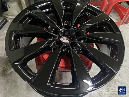 벤츠 GLC350e 휠수리 후 블랙유광 휠도색 / 용인 처인구
