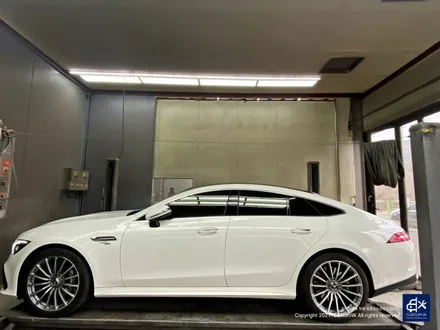 벤츠 GT43 AMG 휠수리 후 블랙유광 휠도색 + 레드 캘리퍼 도색 / 용인 처인구