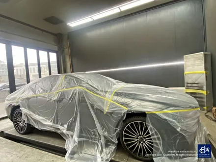 벤츠 CLS450 신형 20인치 마차휠 블랙 실버 투톤 유광 휠도색 + 옐로우 캘리퍼 도색 / 용인 처인구