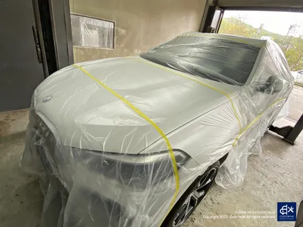 BMW X6 40i 신차 741M 블랙유광 휠도색 + 레드 캘리퍼 도색 / 용인 처인구
