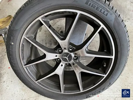 벤츠 GLC43 AMG 휠수리 후 투톤 유광 휠도색 + 레드 캘리퍼 도색 / 용인 처인구