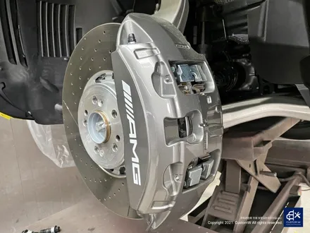 벤츠 GLE53 AMG 블랙 유광 휠도색 + 레드 캘리퍼 도색 / 용인 처인구
