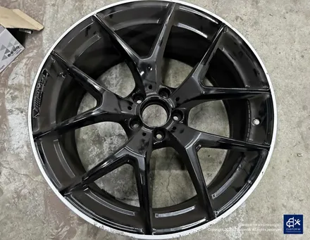 벤츠 GLC43 AMG 휠수리 후 블랙 실버 투톤 유광 휠도색 / 용인 처인구