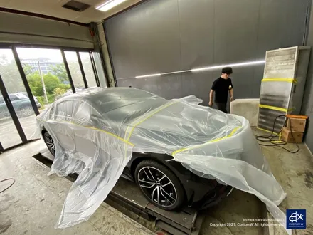 벤츠 CLS53 AMG 투톤 유광 휠도색 + 레드 캘리퍼 도색 / 용인 처인구