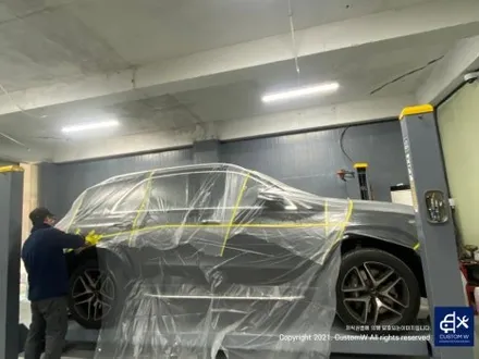벤츠 GLE53 AMG 블랙 유광 휠도색 그리고 레드 캘리퍼 도색까지_! 완벽한 컬러 밸런스_! / 용인 처인구