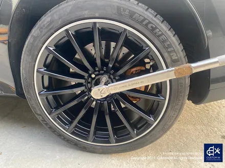 벤츠 GT43 AMG 무광 투톤 / 사틴 블랙 투톤 휠 상처 수리 후, 휠 복원 도색 / 용인 처인구