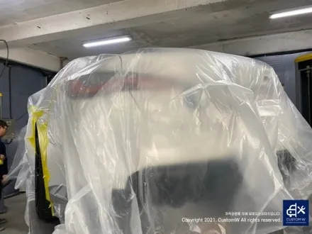 BMW G82 M4 826M 휠 상처 수리 후, 블랙 유광 휠 복원 도색 그리고 레드 캘리퍼 도색 작업까지_! / 용인 처인구