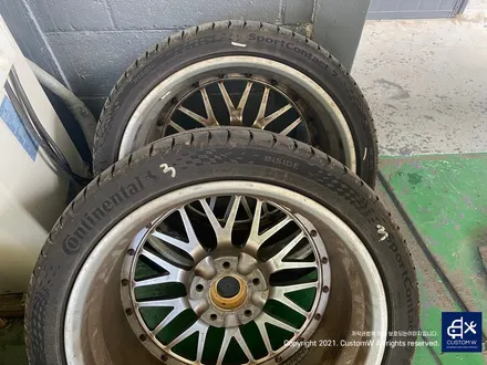 BMW E92 M3 BBS LM 투피스 휠 분해 후, 스포크 오렌지 골드 도색 + 림 폴리싱 작업 / 용인 처인구