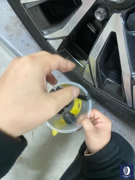 볼보 V90 CC (크로스 컨트리) 휠 상처 수리 후, 블랙 유광 휠도색_ / 용인 처인구