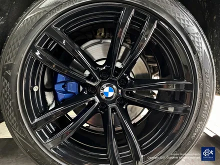 BMW 730Ld 박리 후 블랙유광 휠도색 + 블루 캘리퍼 도색 / 용인 처인구
