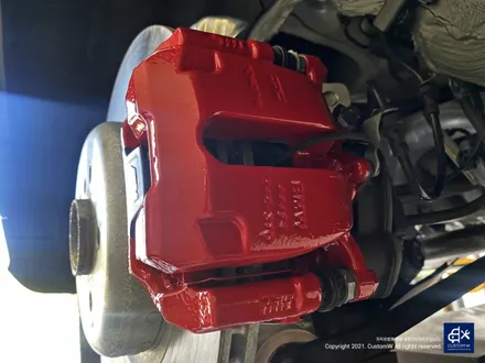 신차 BMW X6 40d 742M 블랙유광 휠도색 + 레드 캘리퍼 도색 / 용인 처인구
