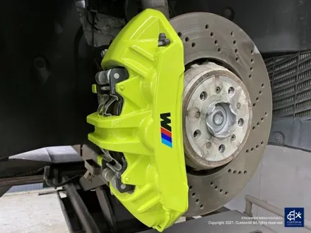 BMW G80 M3 블랙유광 휠도색 + 애시드 그린 캘리퍼 도색 / 용인 처인구