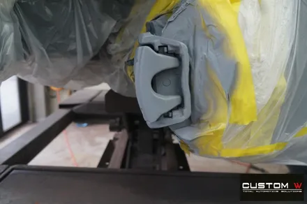 벤츠 W213 E300 AMG 라인 19인치 별휠 다이아몬드 컷팅 블랙 폴리시 작업, 캘리퍼 도색. / 용인 처인구