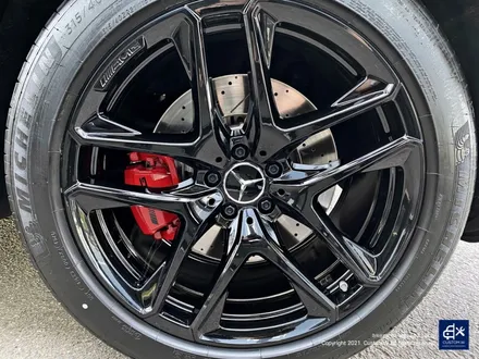 벤츠 GLE53 AMG 블랙유광 휠도색 + 레드 캘리퍼 도색 / 용인 처인구