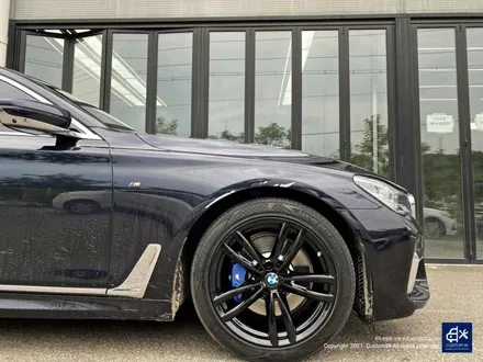 BMW 730Ld 박리 후 블랙유광 휠도색 + 블루 캘리퍼 도색 / 용인 처인구