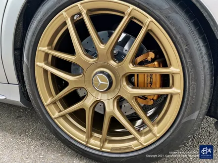 벤츠 S63 AMG 박리 후 페라리 골드 유광 휠도색 / 용인 처인구