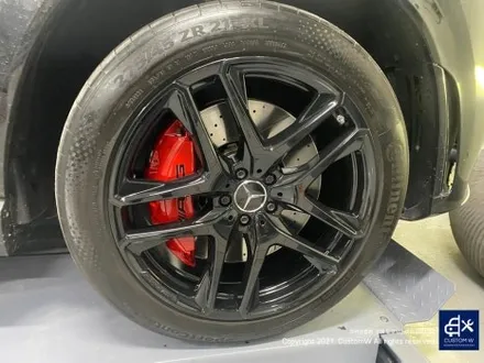 벤츠 GLE53 AMG 블랙 유광 휠도색 그리고 레드 캘리퍼 도색까지_! 완벽한 컬러 밸런스_! / 용인 처인구