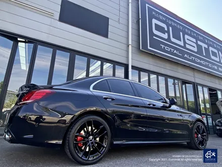 벤츠 C43 AMG 블랙유광 휠도색 + 레드 캘리퍼 도색 / 용인 처인구