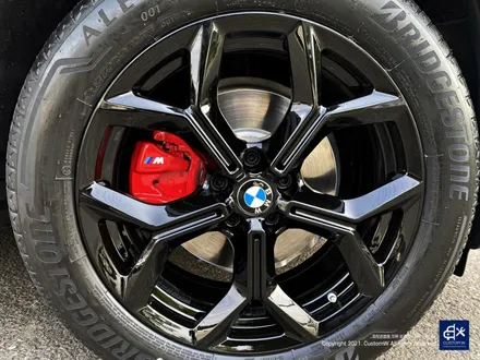 BMW X3 블랙유광 휠도색 + 레드 캘리퍼 도색 / 용인 처인구