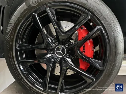 벤츠 GLE53 AMG 쿠페 블랙유광 휠도색 + 레드 캘리퍼 도색 / 용인 처인구