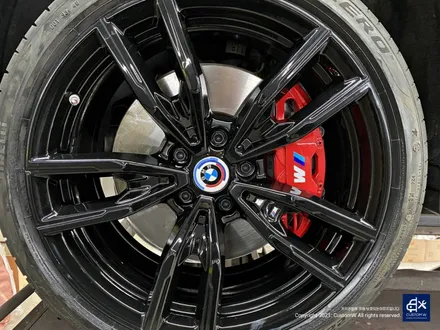 BMW G20 M340i 블랙유광 휠도색 + 레드 캘리퍼 도색 / 용인 처인구