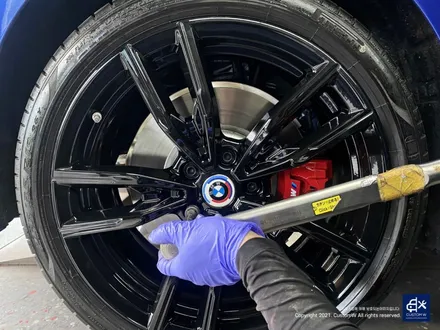 BMW G20 M340i 블랙유광 휠도색 + 레드 캘리퍼 도색 / 용인 처인구