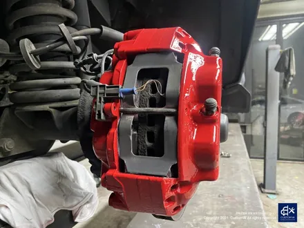 벤츠 G350 G바겐 블랙유광 휠도색 + 레드 캘리퍼 도색 / 용인 처인구