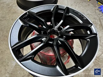 벤츠 E53 AMG 휠수리 후 블랙 실버 투톤 무광 휠도색 + 레드 캘리퍼 도색 / 용인 처인구