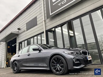 부식도 제거하고...BMW G20 320i 휠수리 후 블랙유광 휠도색 + 블루 캘리퍼 도색 / 용인 처인구