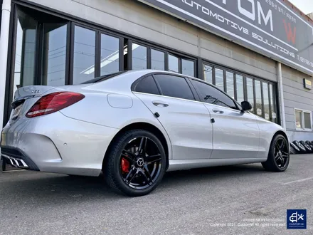 벤츠 W205 C200d 휠수리 후 블랙유광 휠도색 + 레드 캘리퍼 도색 / 용인 처인구
