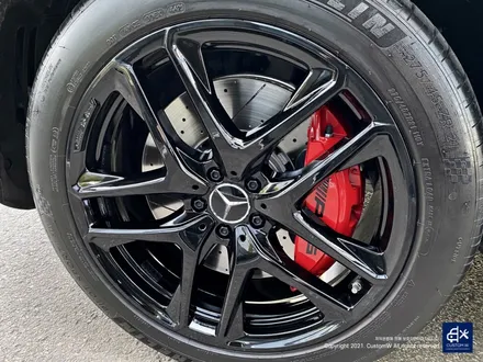벤츠 GLE53 AMG 블랙유광 휠도색 + 레드 캘리퍼 도색 / 용인 처인구