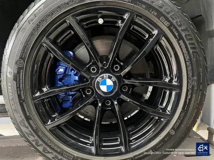 BMW 118d 블랙유광 휠도색 + 엄청난 부식 제거 후 블루 캘리퍼 도색 / 용인 처인구