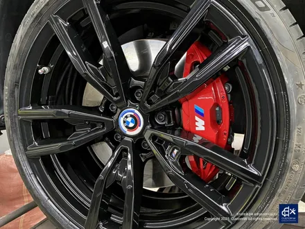 BMW G20 M340i 블랙유광 휠도색 + 레드 캘리퍼 도색 / 용인 처인구
