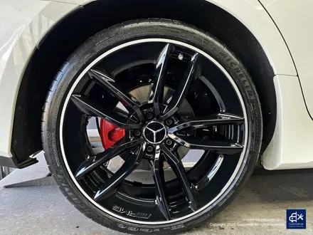 벤츠 CLS300d  블랙 실버 투톤 유광 휠도색 + 레드 캘리퍼 도색 / 용인 처인구