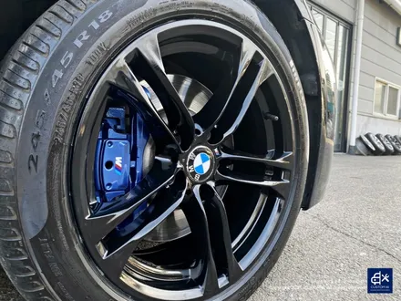 BMW F10 530d 박리 후 블랙유광 휠도색 + 분진 제거 후 블루 캘리퍼 도색 / 용인 처인구